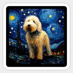 Komondor Starry Night Sticker